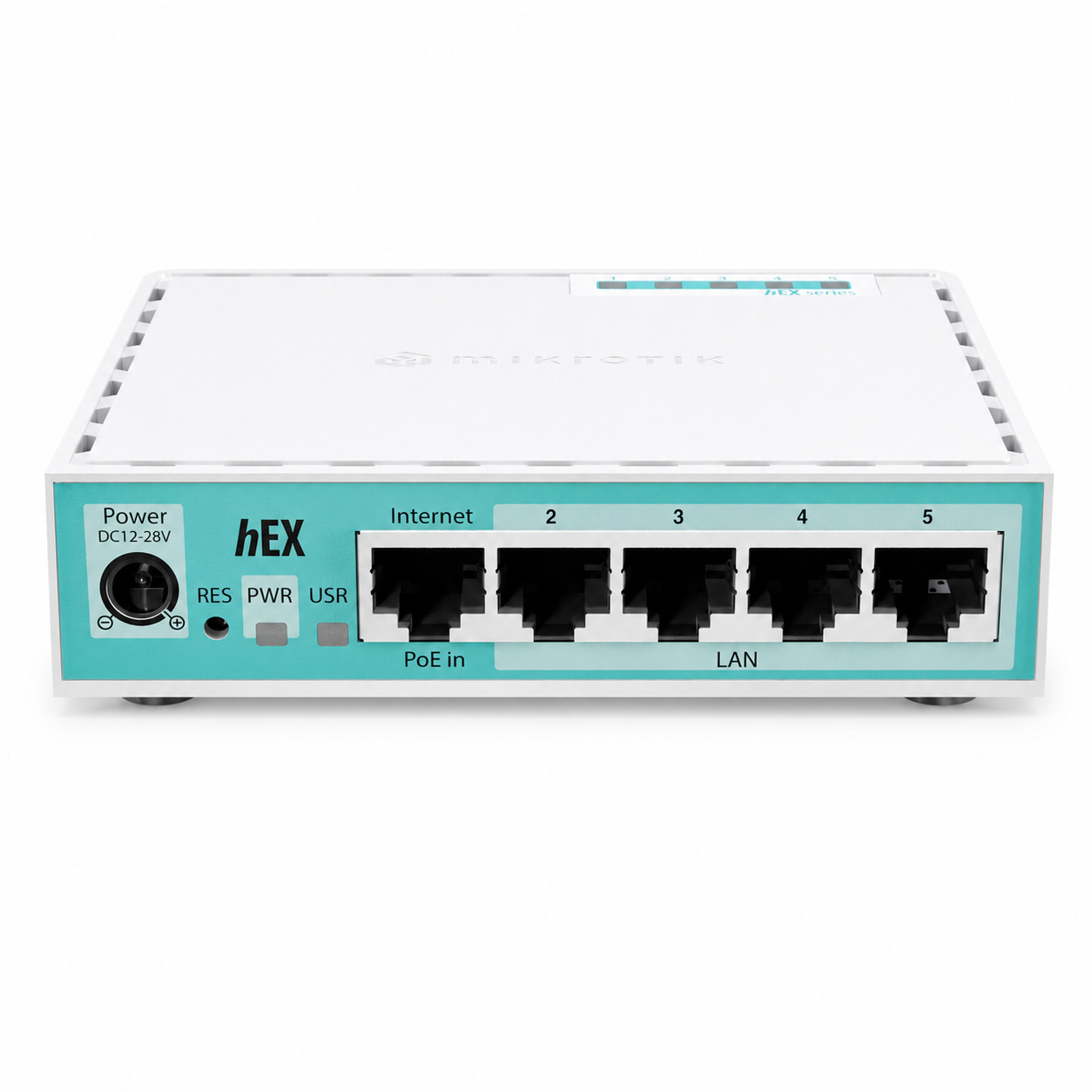 روتر میکروتیک hEX Refresh مدل E50UG با ۵ پورت گیگابیتی