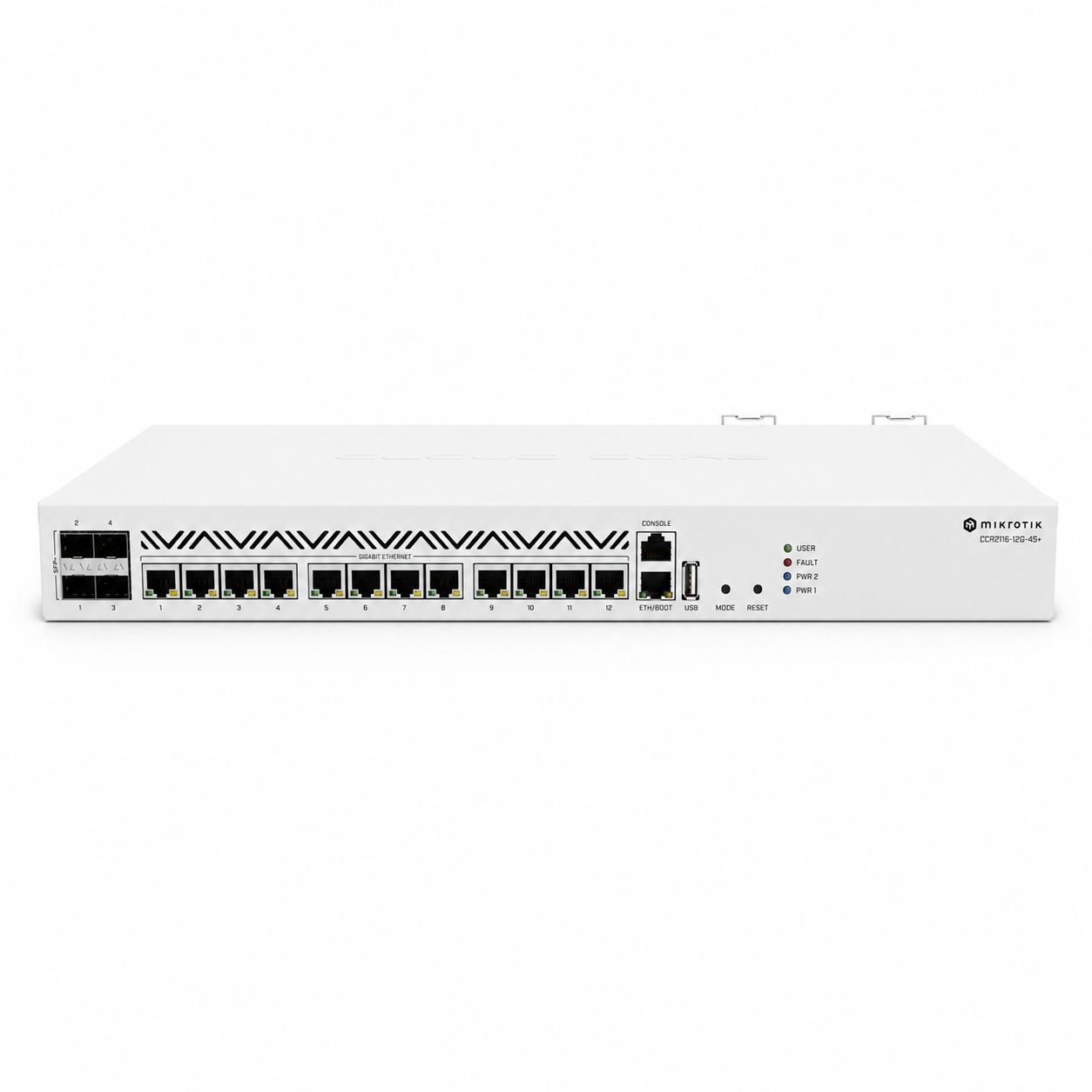 روتر میکروتیک CCR2116-12G-4S+ با ۴ پورت SFP+ ده‌گیگابیتی