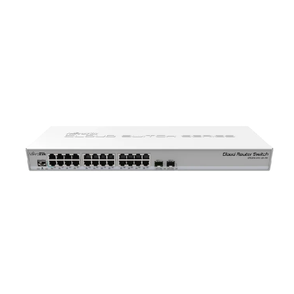 روتر سوئیچ میکروتیک CRS326-24G-2S+RM با ۲۴ پورت گیگابیتی