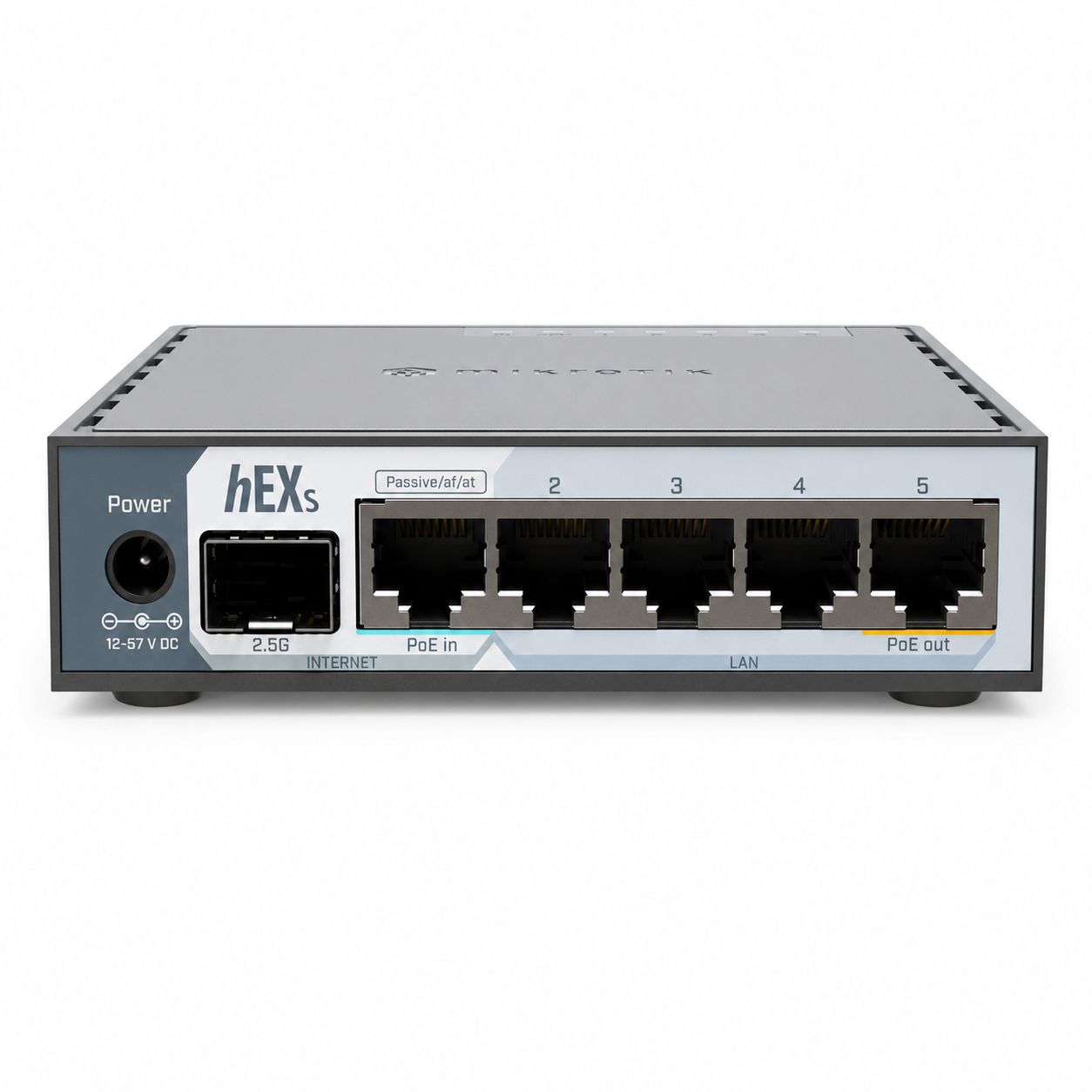 روتر میکروتیک hEX S 2025 مدل E60iUGS با پورت SFP 2.5G