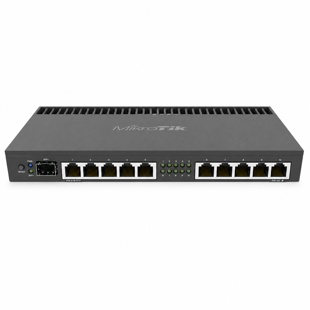 روتر میکروتیک RB4011iGS+RM با ۱۰ پورت گیگابیتی و SFP+ 10G